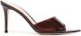 Gianvito Rossi Elle 85mm leather mules Red - Thumbnail 1