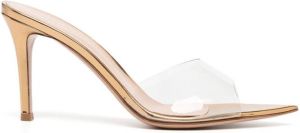 Gianvito Rossi Elle pointed-toe 85mm mules Gold