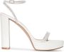 Gianvito Rossi embellished-strap 85mm platform sandals White - Thumbnail 1