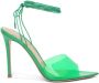 Gianvito Rossi Exclusive Skye 105mm tie-fastening pumps Green - Thumbnail 1