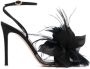 Gianvito Rossi feather-embellished sandals Black - Thumbnail 1