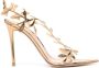 Gianvito Rossi Flavia 105mm leather sandals Gold - Thumbnail 1