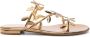 Gianvito Rossi Flavia leather flat sandals Gold - Thumbnail 1