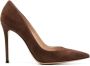 Gianvito Rossi Gianvito 100mm suede pumps Brown - Thumbnail 1