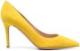 Gianvito Rossi Gianvito 85mm suede pumps Yellow - Thumbnail 1