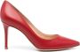 Gianvito Rossi Gianvito 85mm leather pumps Red - Thumbnail 1