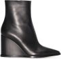 Gianvito Rossi Glove 85mm wedge ankle boots Black - Thumbnail 1