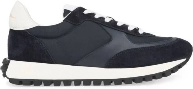 Gianvito Rossi Gravel panelled sneakers Blue