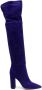 Gianvito Rossi Hansen pointed-toe 110mm suede boots Blue - Thumbnail 1