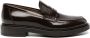 Gianvito Rossi Harris debossed-logo leather loafers Brown - Thumbnail 1