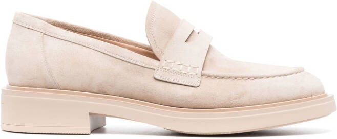 Gianvito Rossi Harris suede loafers Neutrals