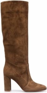 Gianvito Rossi heeled suede boots Brown
