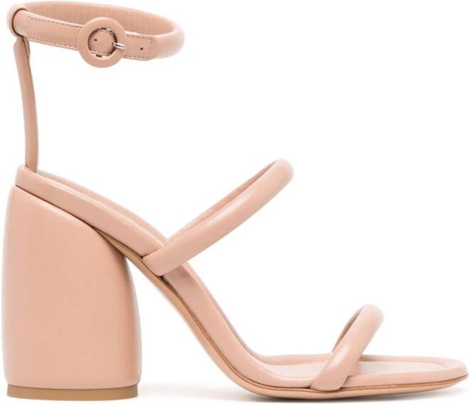 Gianvito Rossi high block heel strappy sandals Pink