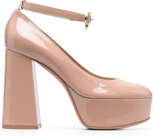 Gianvito Rossi high-shine finish 120mm pumps Pink