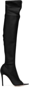 Gianvito Rossi Hiroko Cuissard 100mm open-toe boots Black