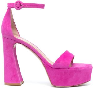 Gianvito Rossi Holly 120mm suede sandals Purple