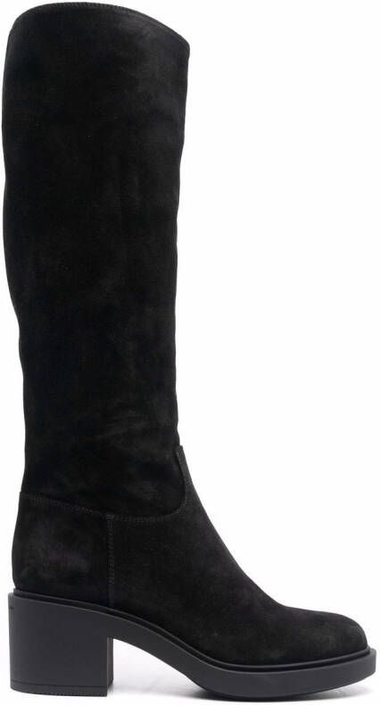 Gianvito Rossi Hynde suede boots Black
