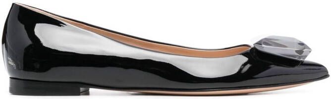 Gianvito Rossi Jaipur crystal-embellished shoes Black