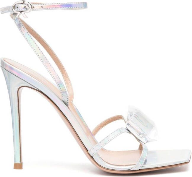 Gianvito Rossi Jaipur 105mm holographic-effect pumps Silver