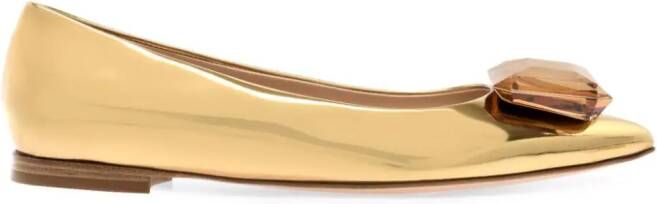 Gianvito Rossi Jaipur metallic-effect pumps Gold