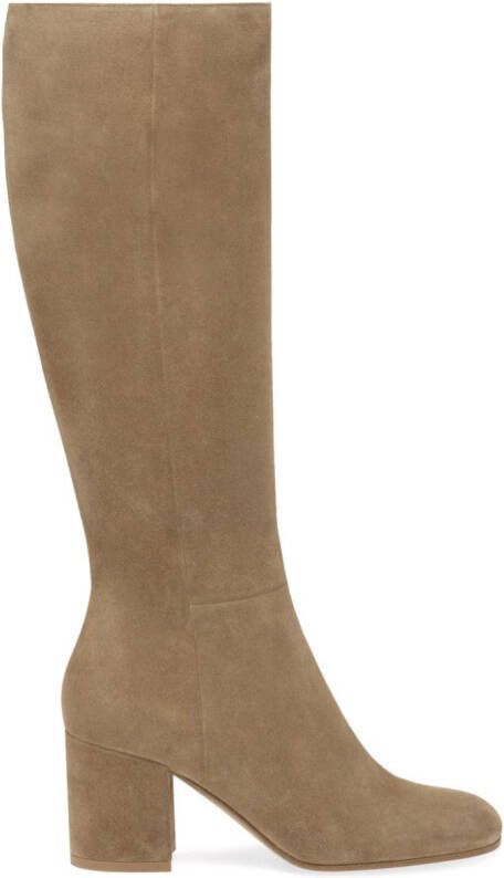 Gianvito Rossi Joelle 70mm suede boots Neutrals