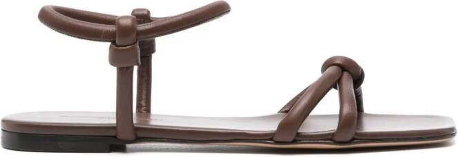 Gianvito Rossi Juno leather sandals Brown