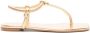 Gianvito Rossi Juno thong leather sandals Gold - Thumbnail 1