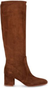Gianvito Rossi knee-length suede boots Brown