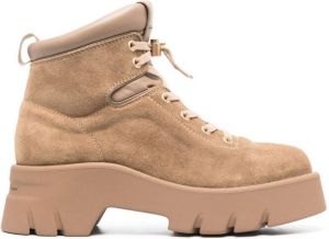 Gianvito Rossi lace-up ankle boots Brown