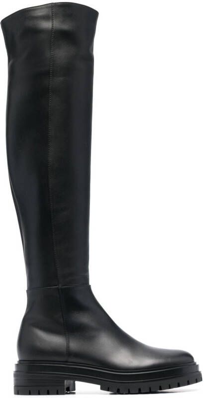 Gianvito Rossi leather knee-length boots Black