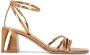 Gianvito Rossi Lena leather sandals Gold - Thumbnail 1