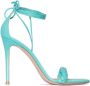 Gianvito Rossi Leomi 105mm ankle tie sandals Blue - Thumbnail 1