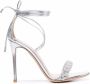 Gianvito Rossi Leomi Crystal 105mm braided sandals Silver - Thumbnail 1