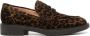 Gianvito Rossi leopard-print leather loafers Brown - Thumbnail 1