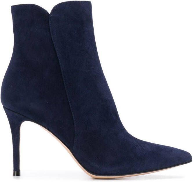 Gianvito Rossi Levy 85mm ankle boots Blue