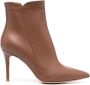 Gianvito Rossi Levy 95mm pointed-toe boots Brown - Thumbnail 1