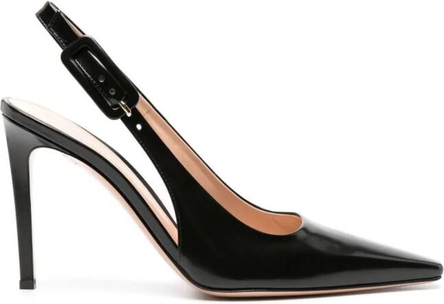 Gianvito Rossi Lindsay 95mm leather pumps Black