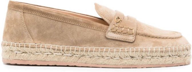 Gianvito Rossi loafer-style espadrilles Neutrals