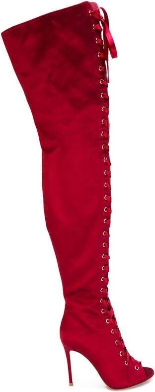 Gianvito Rossi Marie over-the-knee boots Red