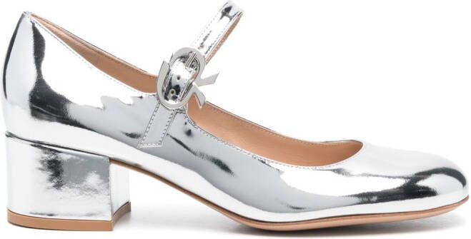 Gianvito Rossi Mary Ribbon 45mm pumps Silver