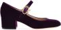 Gianvito Rossi Mary Ribbon 45mm velvet pumps Purple - Thumbnail 1