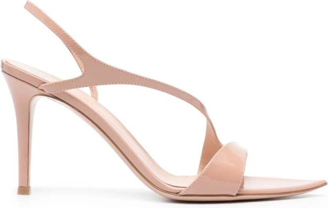 Gianvito Rossi Mayfair 85mm leather sandals Neutrals