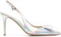 Gianvito Rossi metallic-finish 95mm pointed pumps Silver - Thumbnail 1