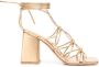 Gianvito Rossi Minas 85mm leather sandals Gold - Thumbnail 1