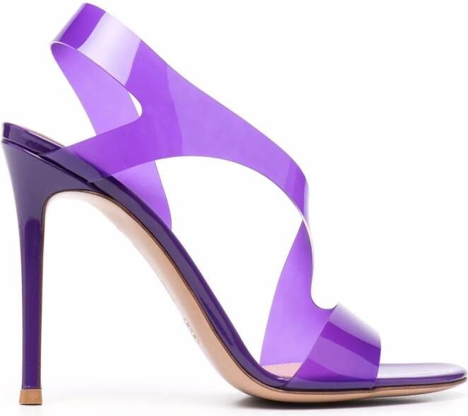 Gianvito Rossi Metropolis 110mm slingback sandals Purple