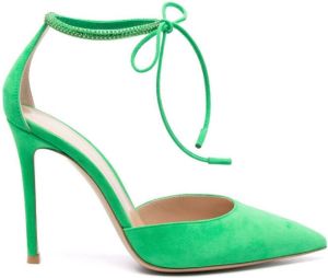 Gianvito Rossi Montecarlo D'Orsay 105mm pointed pumps Green