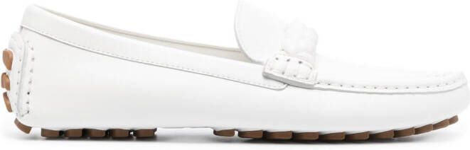 Gianvito Rossi Monza leather loafers White