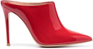 Gianvito Rossi Nova pointed toe 110mm mules Red