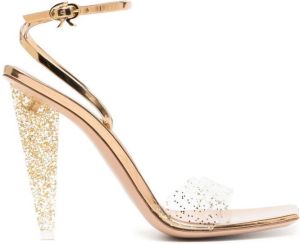Gianvito Rossi Odyssey 111mm glitter-embellished pumps Gold