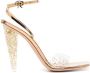 Gianvito Rossi Odyssey 111mm glitter-embellished pumps Gold - Thumbnail 1